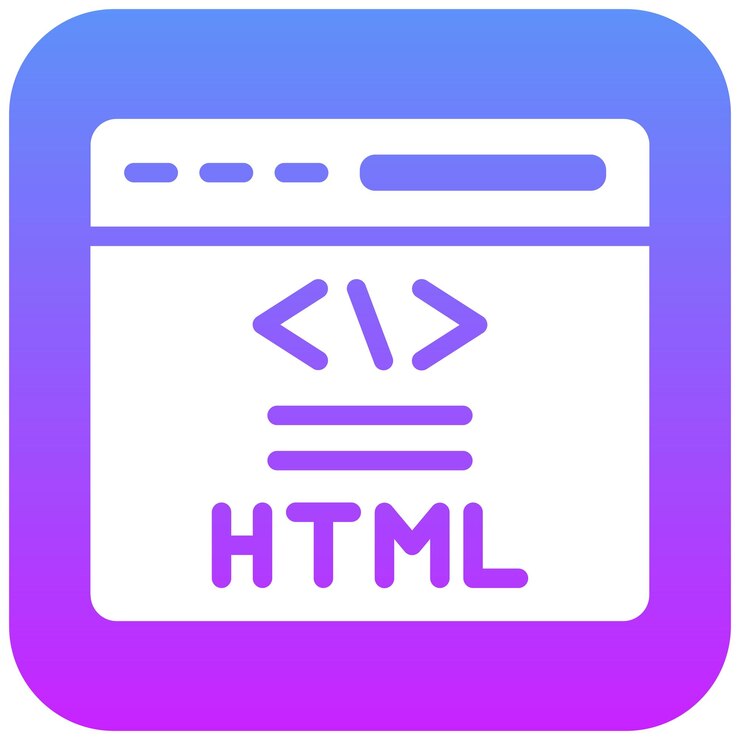 Vector ilustración del icono vectorial html del conjunto de iconos sin código