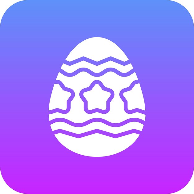 Ilustración del icono vectorial de huevo de chocolate del icono de dulces y dulces