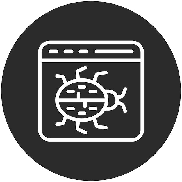 Vector ilustración del icono vectorial del icono del sitio web de redes y intercambio de datos