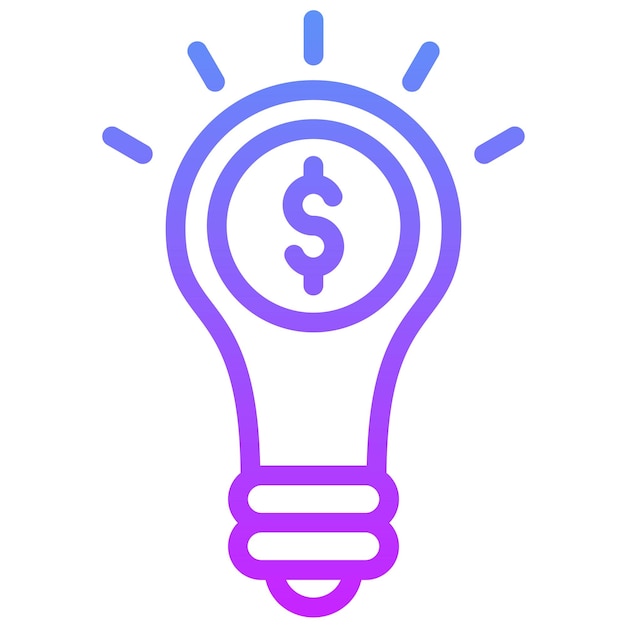 Ilustración del icono vectorial de la idea del conjunto de iconos de Gig Economy