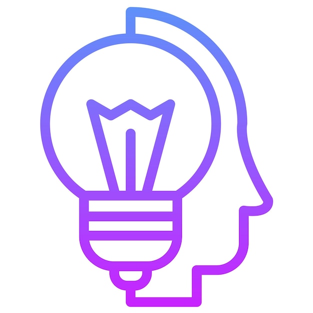 Ilustración del icono vectorial de Ideas del conjunto de iconos de Back to School