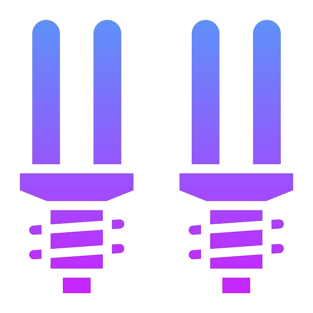 Ilustración del icono vectorial de iluminación del conjunto de iconos de energía renovable