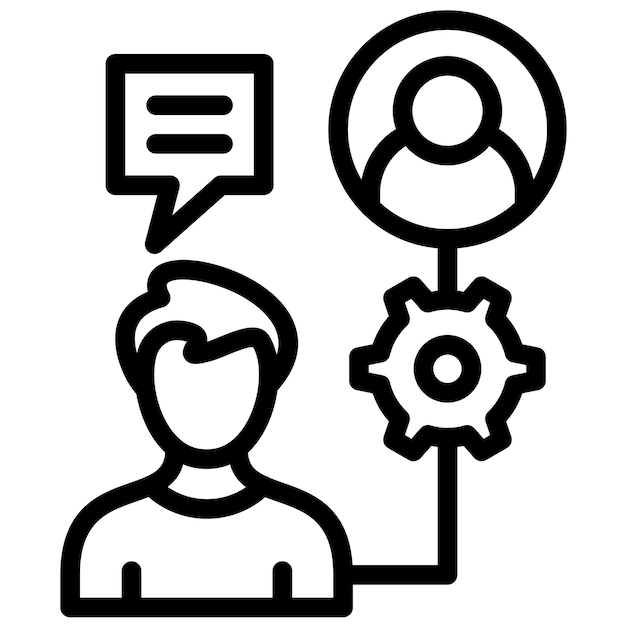 Ilustración del icono vectorial de incorporación del conjunto de iconos de formación empresarial