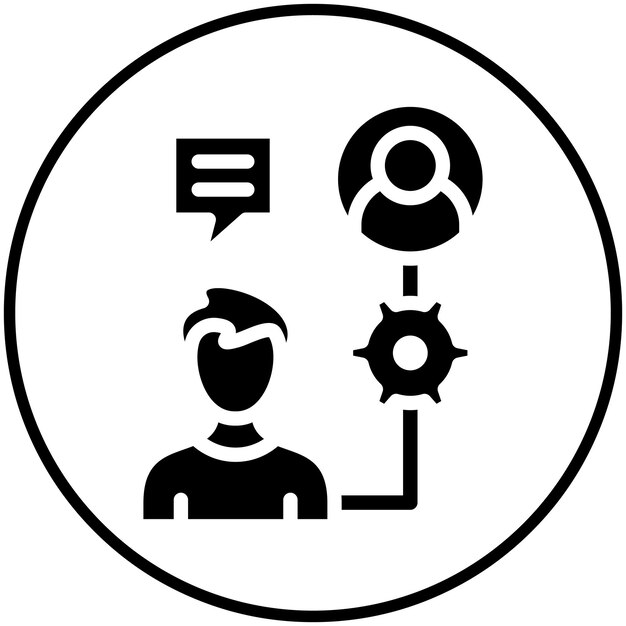 Ilustración del icono vectorial de incorporación del conjunto de iconos de formación empresarial