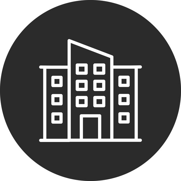 Ilustración del icono vectorial de la industria del conjunto de iconos de Smart City