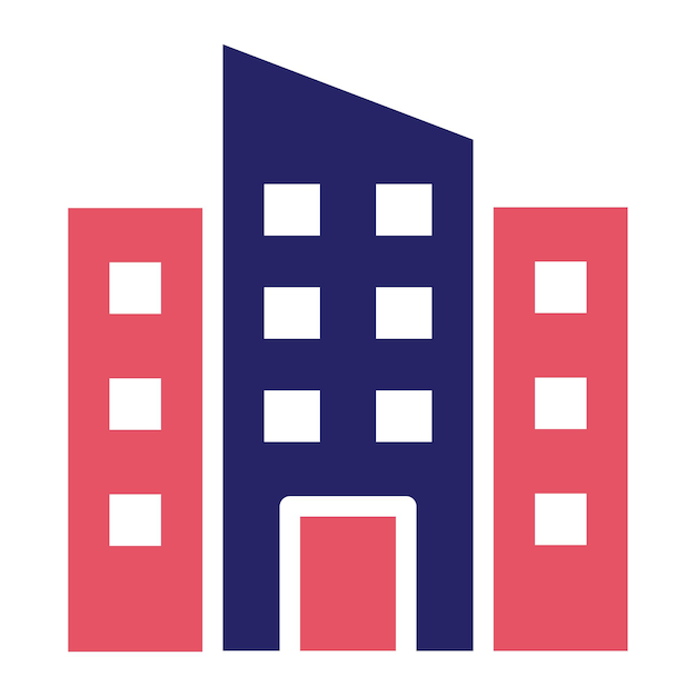 Ilustración del icono vectorial de la industria del conjunto de iconos de Smart City