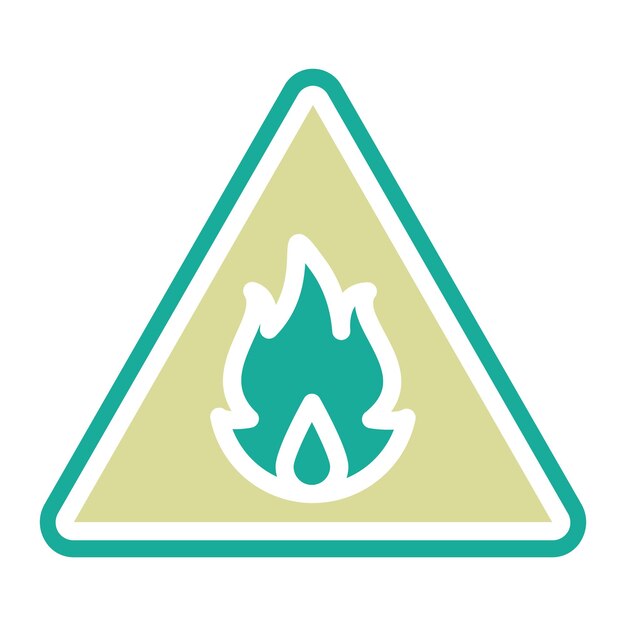 Ilustración del icono vectorial inflamable del conjunto de iconos de la industria de la gasolina