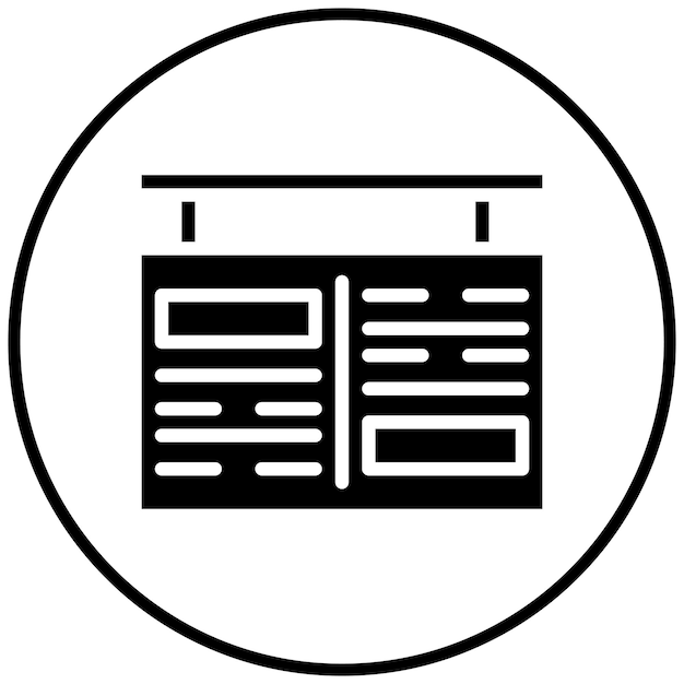 Ilustración del icono vectorial de información de vuelo del conjunto de iconos de aviación