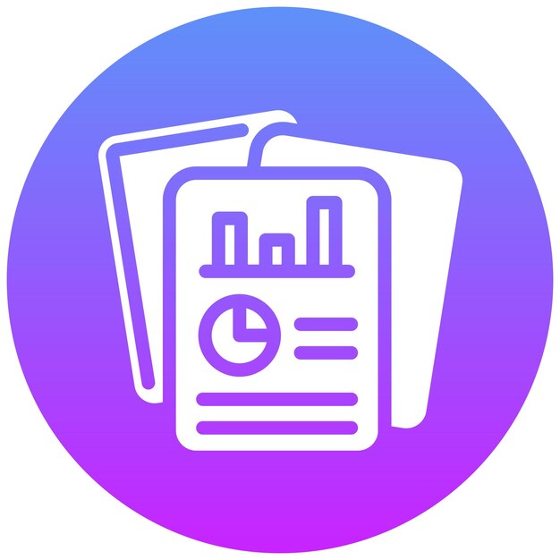 Ilustración del icono vectorial del informe del conjunto de iconos del laboratorio