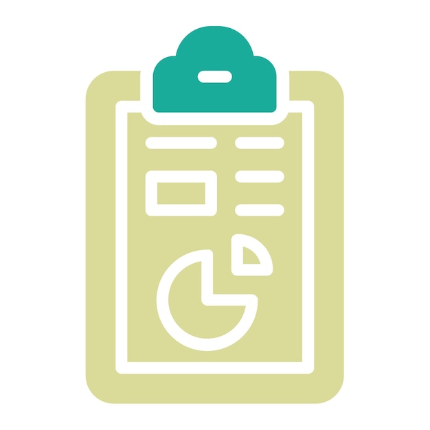 Ilustración del icono vectorial del informe de laboratorio del conjunto de iconos de química