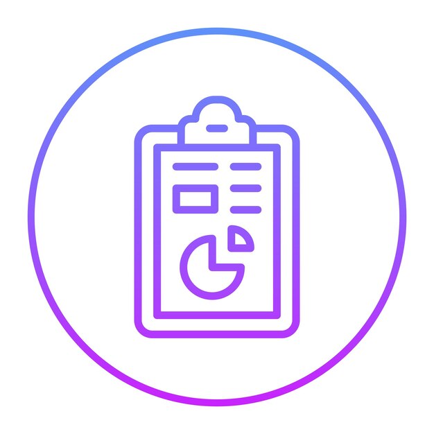 Ilustración del icono vectorial del informe de laboratorio del conjunto de iconos de química