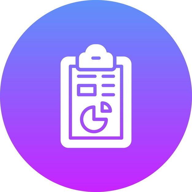 Ilustración del icono vectorial del informe de laboratorio del conjunto de iconos de química