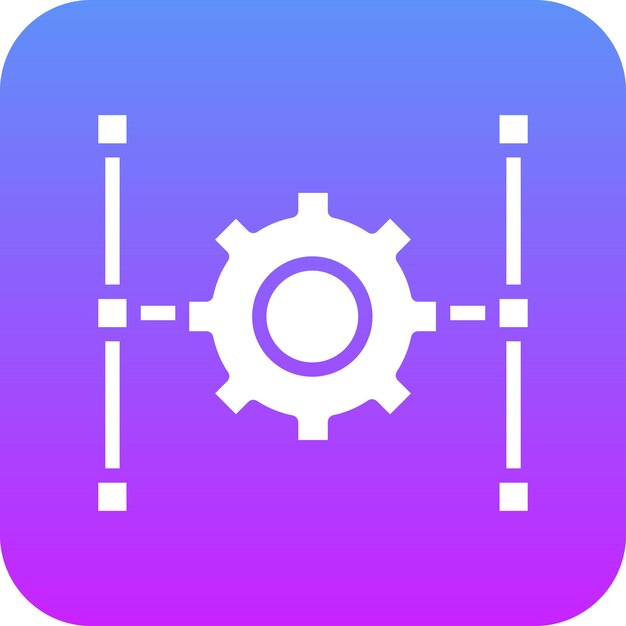 Ilustración del icono vectorial de la infraestructura del conjunto de iconos de energía renovable