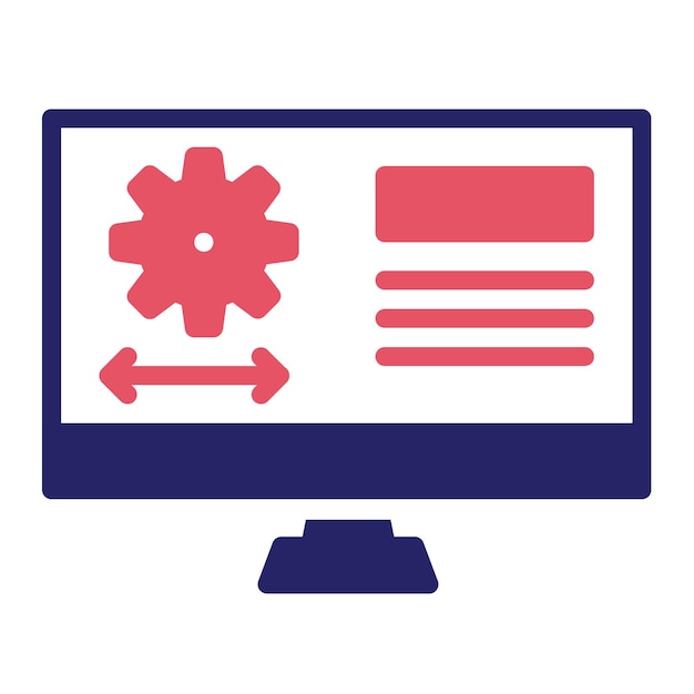 Vector ilustración del icono vectorial de ingeniería cad del conjunto de iconos de procesos industriales