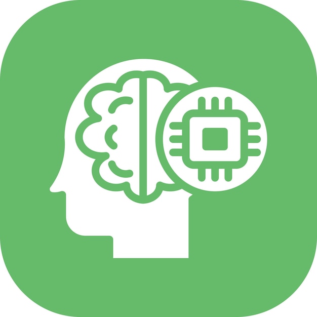 Vector ilustración del icono vectorial de ingeniería neuronal del conjunto de iconos de análisis de datos