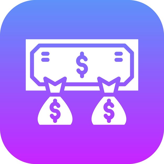 Ilustración del icono vectorial de ingresos del conjunto de iconos de Finanzas y Dinero