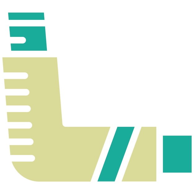 Ilustración del icono vectorial del inhalador del conjunto de iconos de medicina