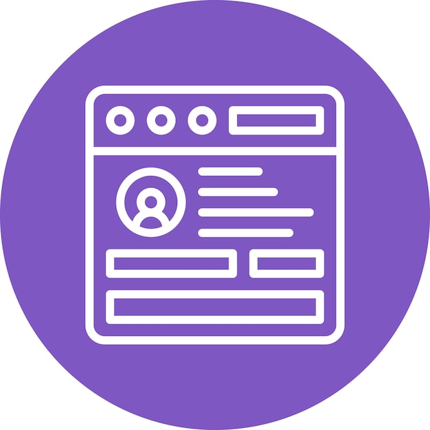 Ilustración del icono vectorial de inicio de sesión del navegador del conjunto de iconos de codificación y desarrollo