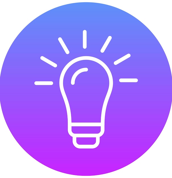 Ilustración del icono vectorial de innovación del conjunto de iconos de Business Analytics