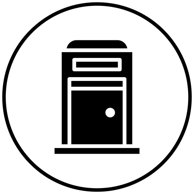Ilustración del icono vectorial del inodoro del conjunto de iconos del centro comercial