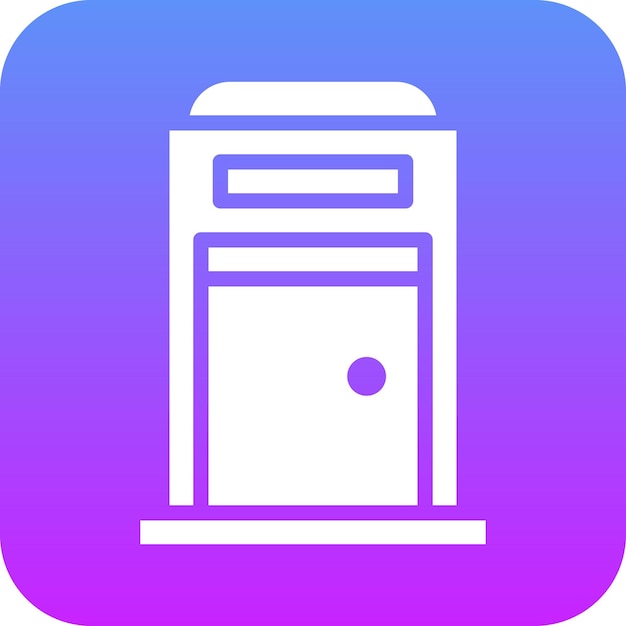 Ilustración del icono vectorial del inodoro del conjunto de iconos del centro comercial