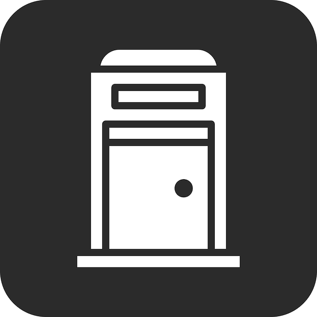 Ilustración del icono vectorial del inodoro del conjunto de iconos del centro comercial