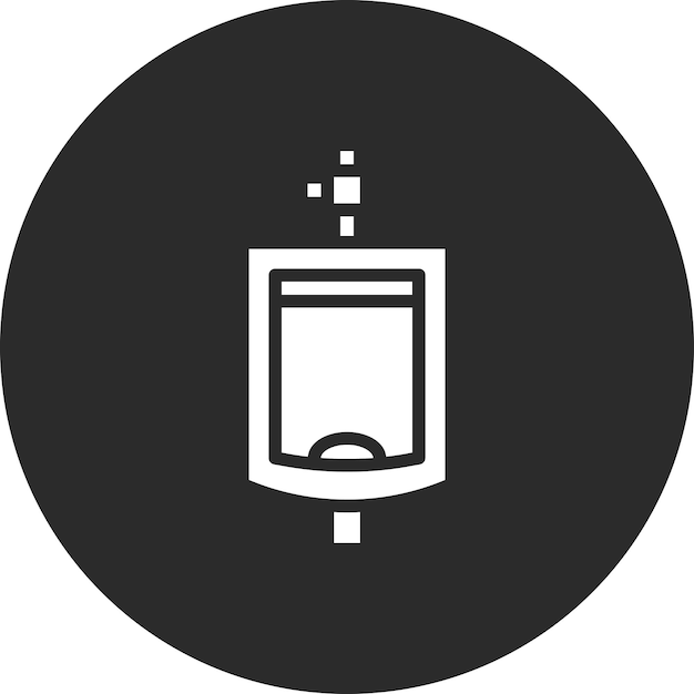 Ilustración del icono vectorial del inodoro de orinal del conjunto de iconos de la rutina de higiene