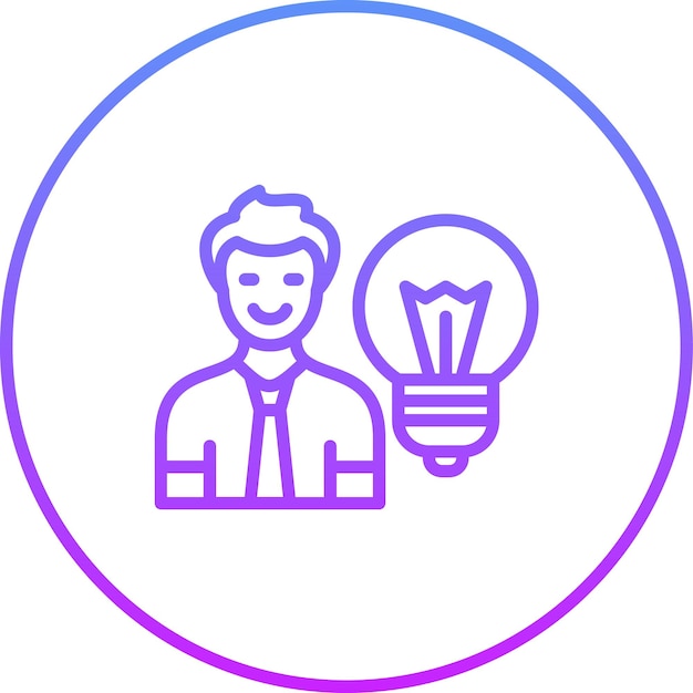 Ilustración del icono vectorial de Insight del conjunto de iconos de Back to School