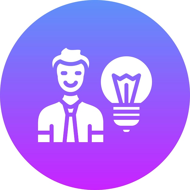 Ilustración del icono vectorial de Insight del conjunto de iconos de Back to School