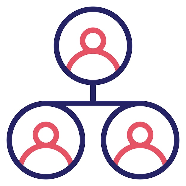 Ilustración del icono vectorial de intercambio de contenido del conjunto de iconos de marketing digital