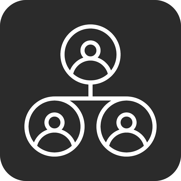 Ilustración del icono vectorial de intercambio de contenido del conjunto de iconos de marketing digital