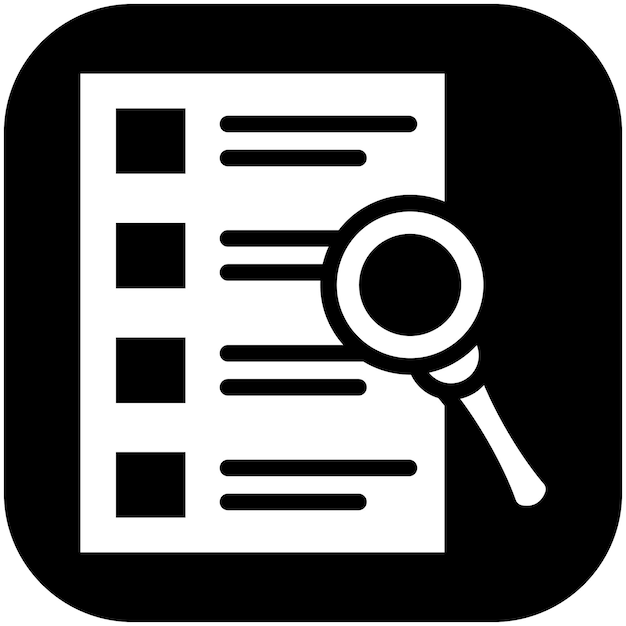 Ilustración del icono vectorial de investigación del conjunto de iconos de logros