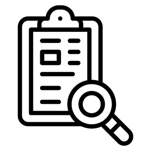 Ilustración del icono vectorial de investigación del conjunto de iconos de química
