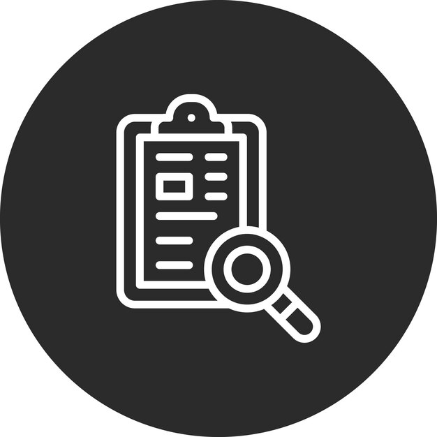 Ilustración del icono vectorial de investigación del conjunto de iconos de química