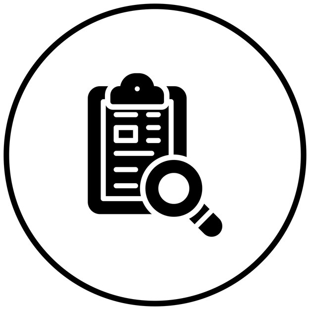 Ilustración del icono vectorial de investigación del conjunto de iconos de química