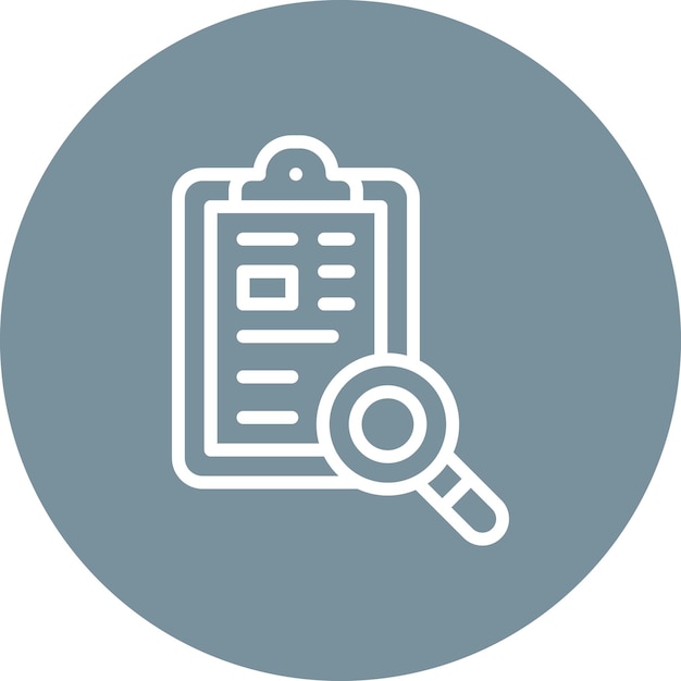 Ilustración del icono vectorial de investigación del conjunto de iconos de química