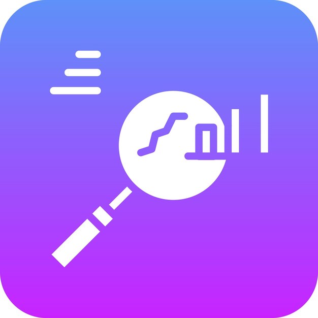 Ilustración del icono vectorial de investigación de negocios del conjunto de iconos de inicio de negocios