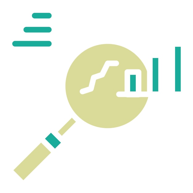 Ilustración del icono vectorial de investigación de negocios del conjunto de iconos de inicio de negocios