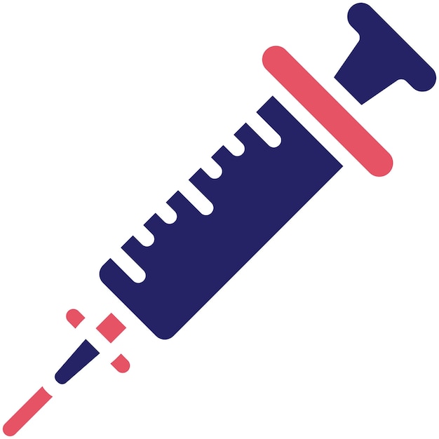 Ilustración del icono vectorial de inyecciones del conjunto de iconos de control de salud
