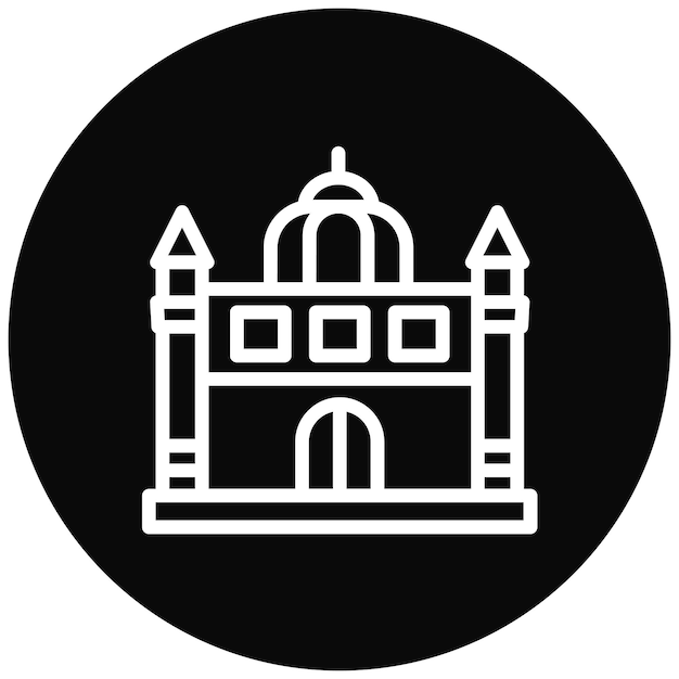 Ilustración del icono vectorial de Italia en la Piazza del Popolo