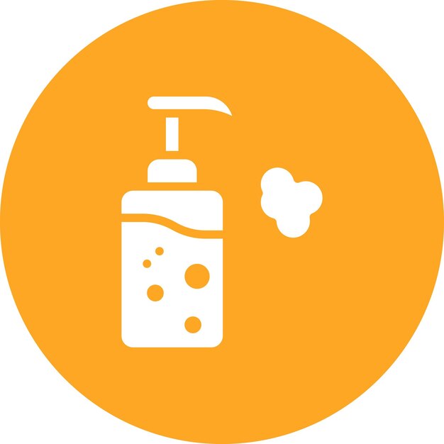 Ilustración del icono vectorial del jabón del conjunto de iconos de la rutina de higiene