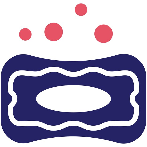 Ilustración del icono vectorial del jabón del conjunto de iconos de Spa