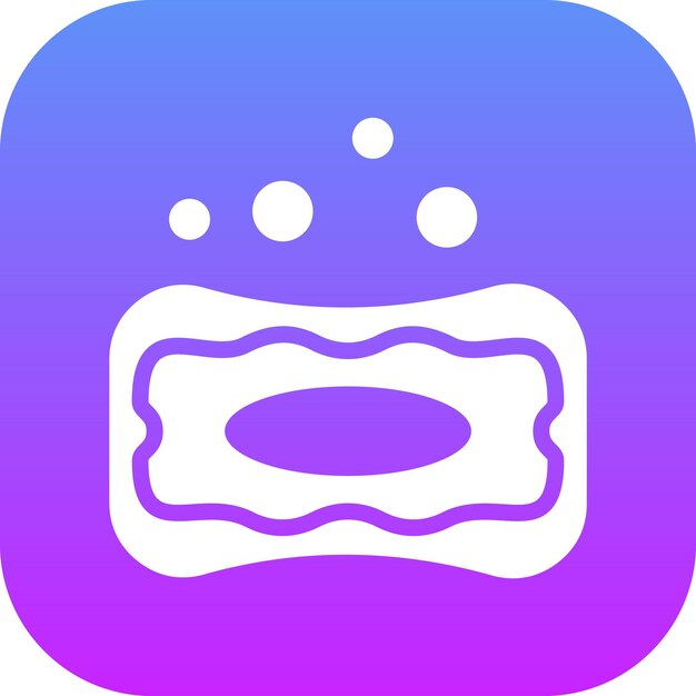 Ilustración del icono vectorial del jabón del conjunto de iconos de Spa