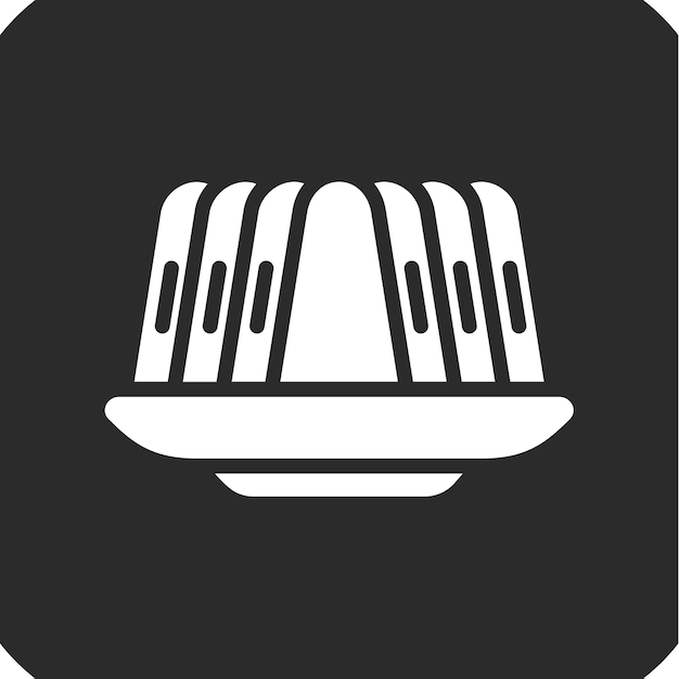 Ilustración del icono vectorial de jalea del conjunto de iconos de dulces y caramelos