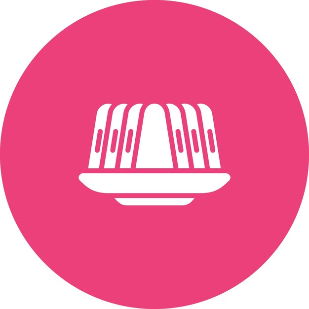 Ilustración del icono vectorial de jalea del conjunto de iconos de dulces y caramelos
