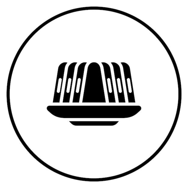 Ilustración del icono vectorial de jalea del conjunto de iconos de dulces y caramelos