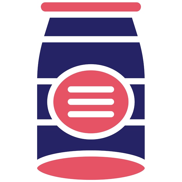 Ilustración del icono vectorial de Jam del conjunto de iconos de otoño