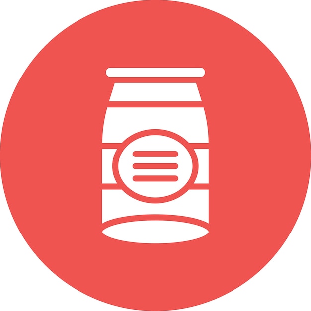 Ilustración del icono vectorial de Jam del conjunto de iconos de otoño
