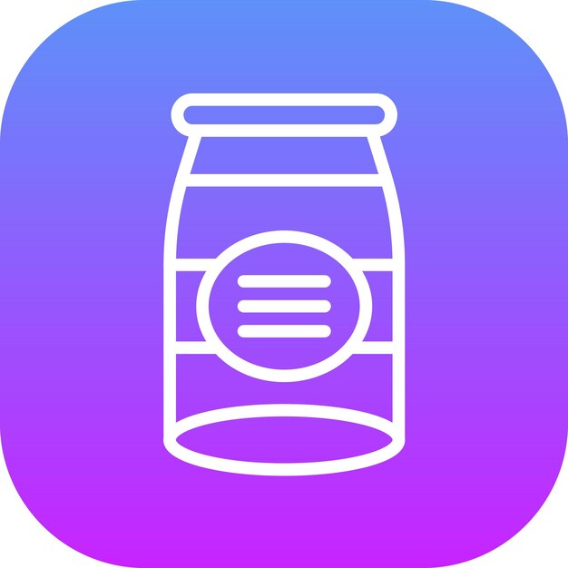 Ilustración del icono vectorial de Jam del conjunto de iconos de otoño