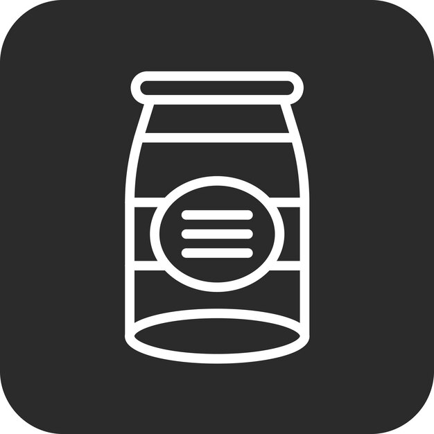 Ilustración del icono vectorial de Jam del conjunto de iconos de otoño